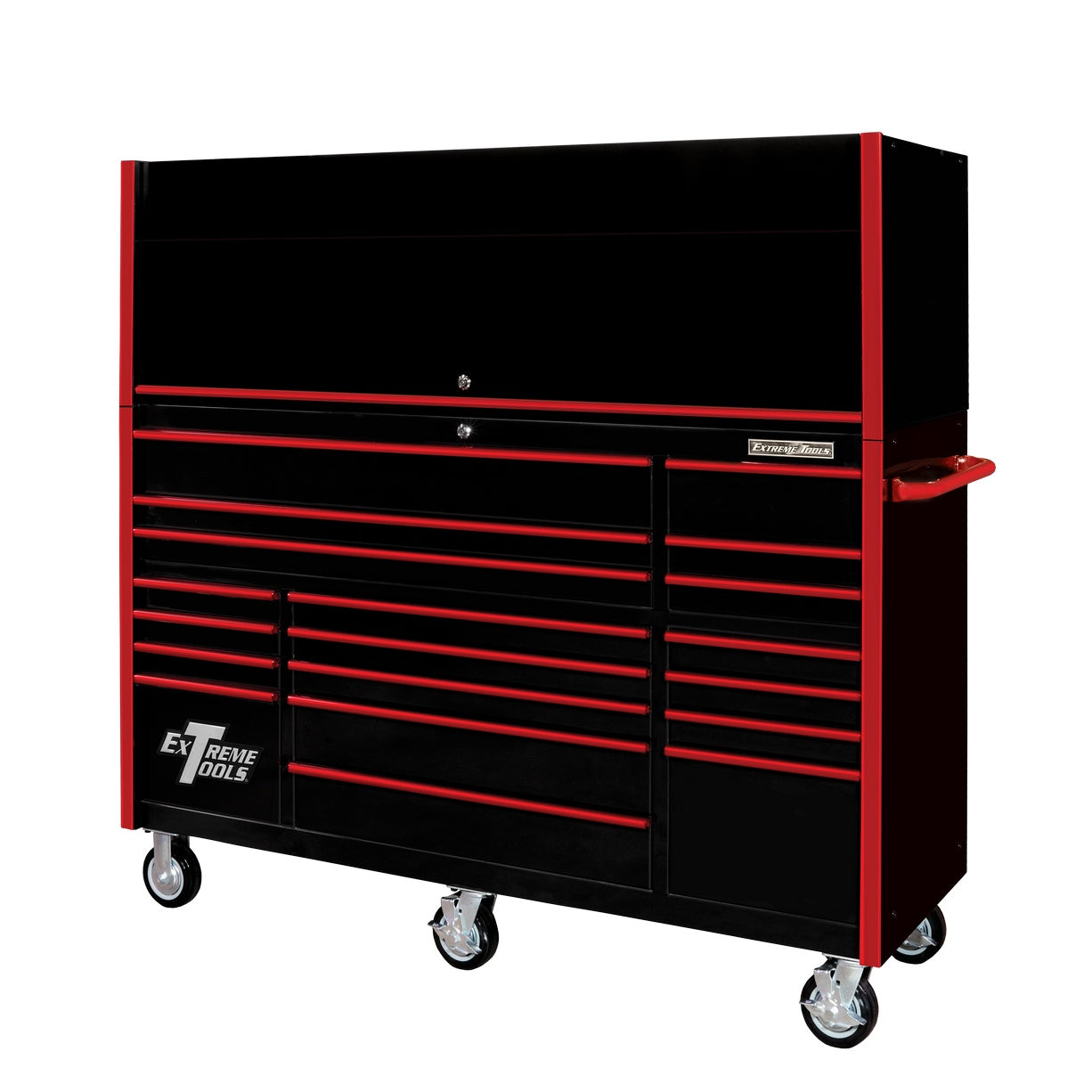 Exclusive 72″ x 25″ 19 Drawers Roller Cabinet – Hutch Combo