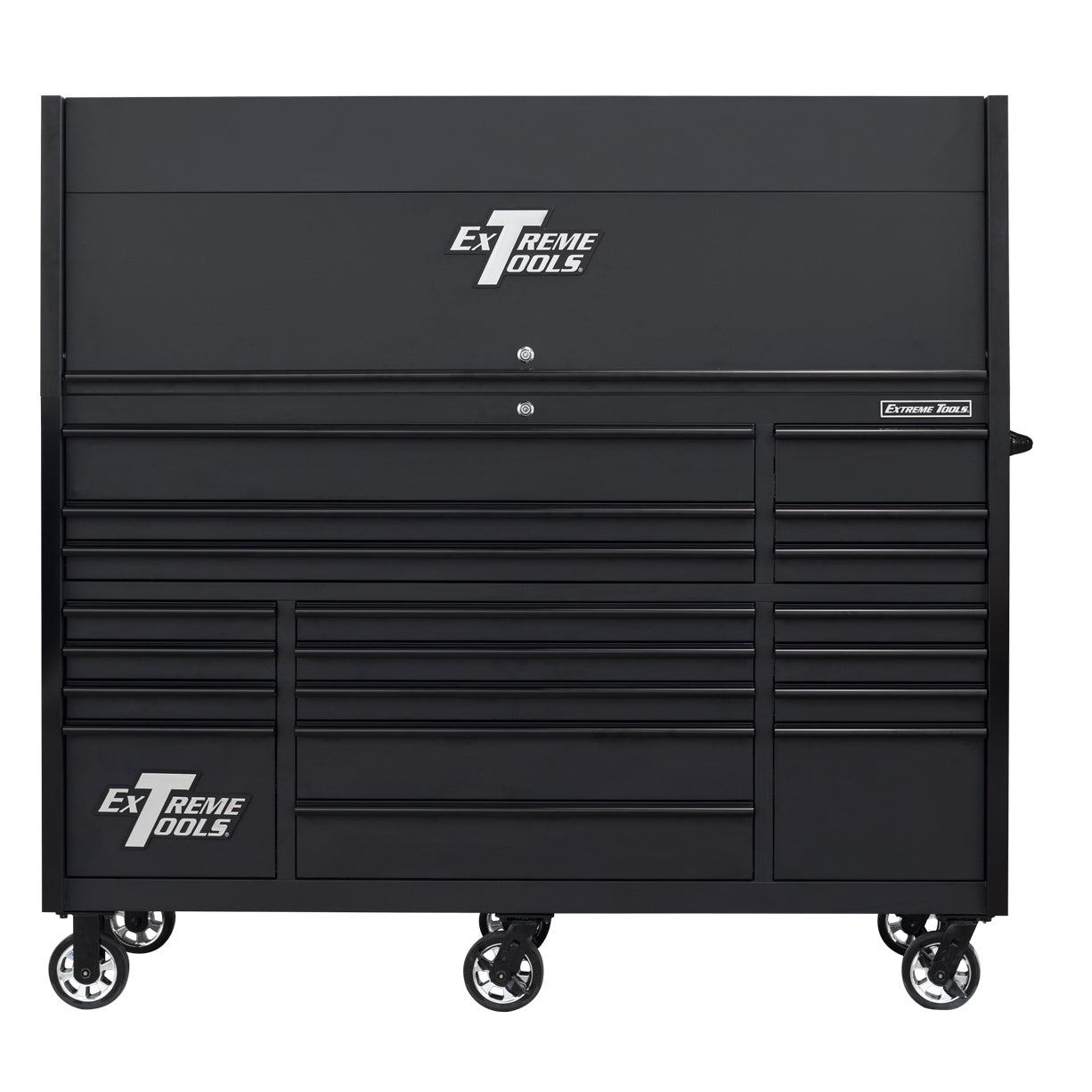 Exclusive 72″ x 25″ 19 Drawers Roller Cabinet – Hutch Combo