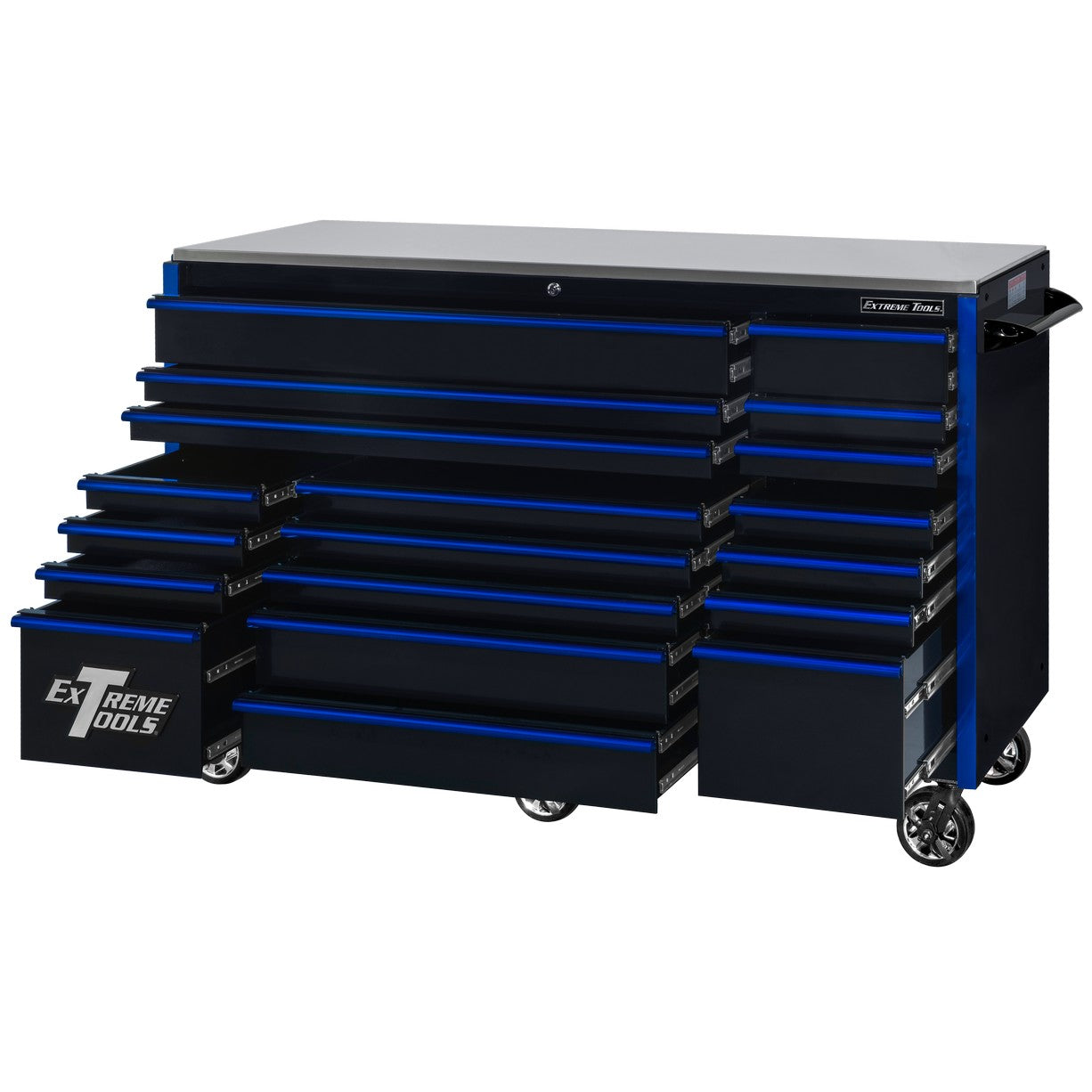 72″ x 30″ Deep, 19 Drawers Triple Bank Roller Cabinet