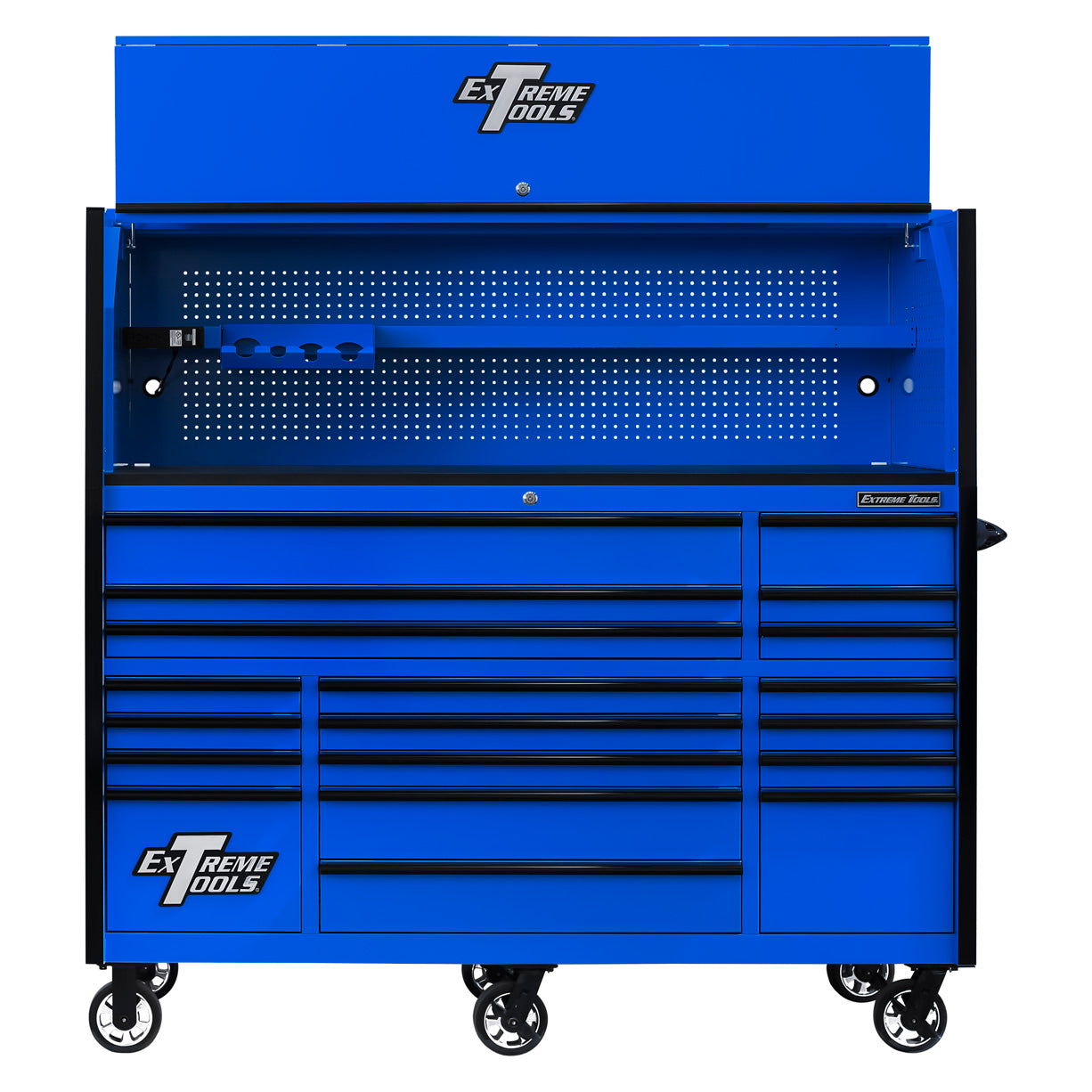 Exclusive 72″ x 25″ 19 Drawers Roller Cabinet – Hutch Combo