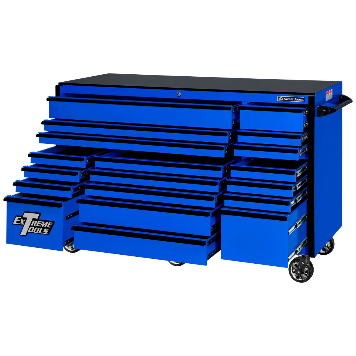 72″ x 30″ Deep, 19 Drawers Triple Bank Roller Cabinet