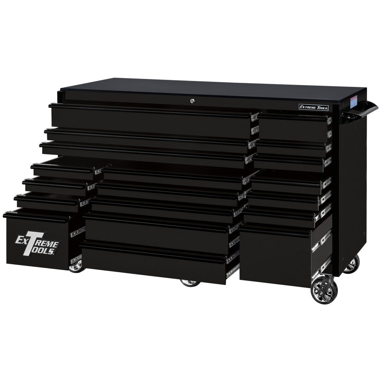 72″ x 30″ Deep, 19 Drawers Triple Bank Roller Cabinet