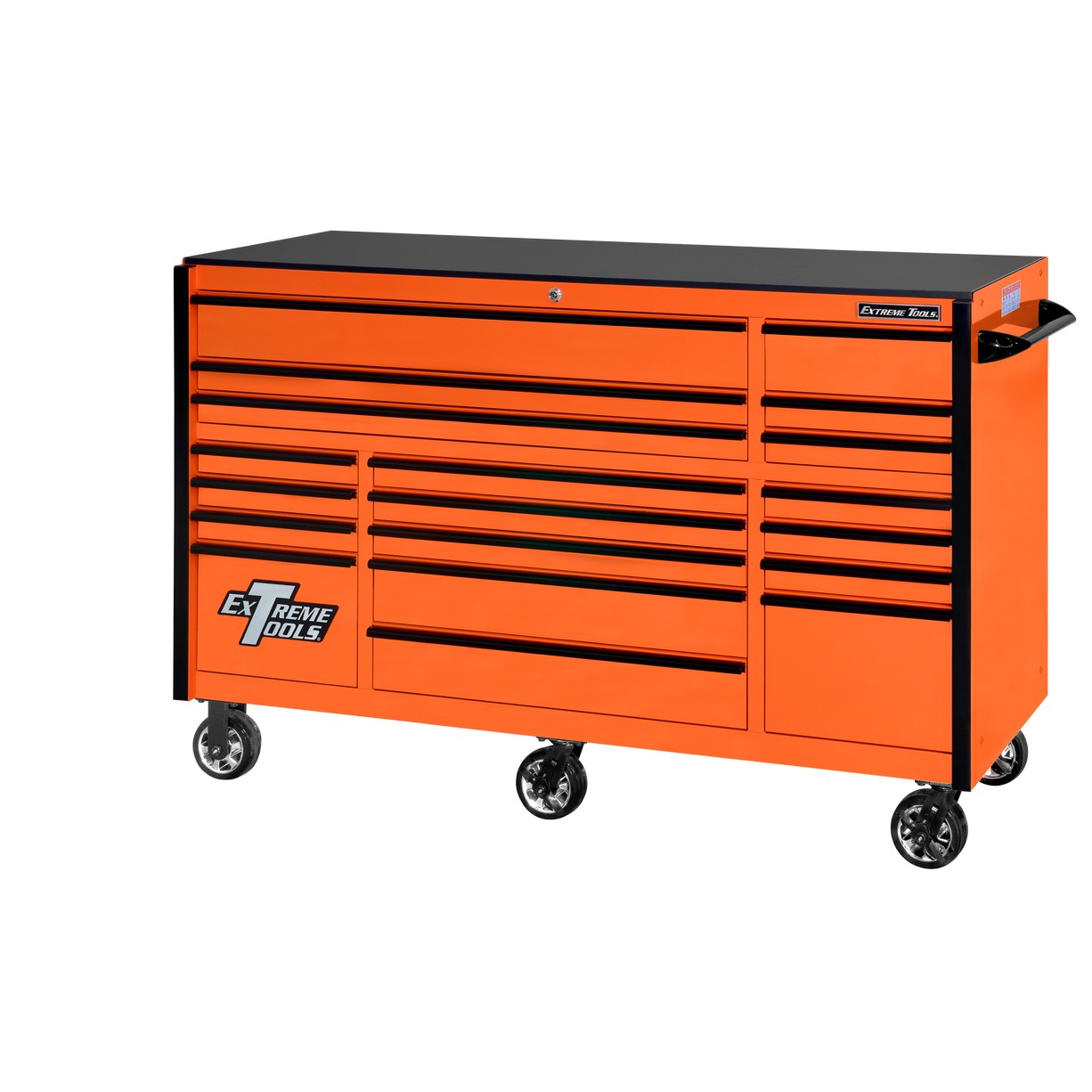 72″ x 30″ Deep, 19 Drawers Triple Bank Roller Cabinet