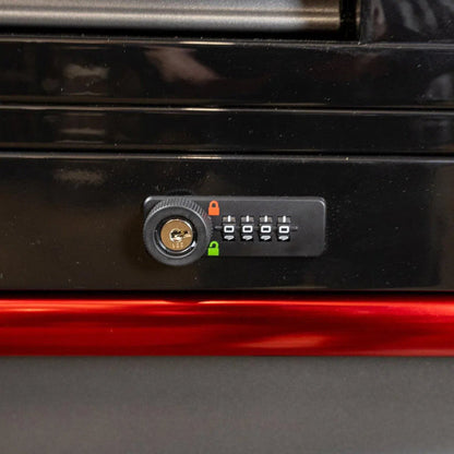 Pro Series | Loaded 45" 19-Drawer Rolling Tool Box | Black and Red