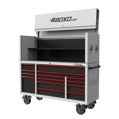 Pro Series | Loaded 72" 14-Drawer Garage Top Rolling Tool Box | White
