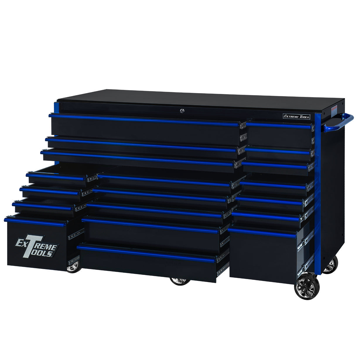 RX Series 72″ 19 Drawers 25″ Deep Roller Cabinet, 150 lbs. Slides
