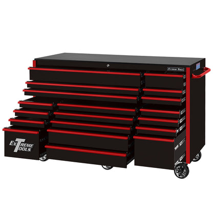 RX Series 72″ 19 Drawers 25″ Deep Roller Cabinet, 150 lbs. Slides