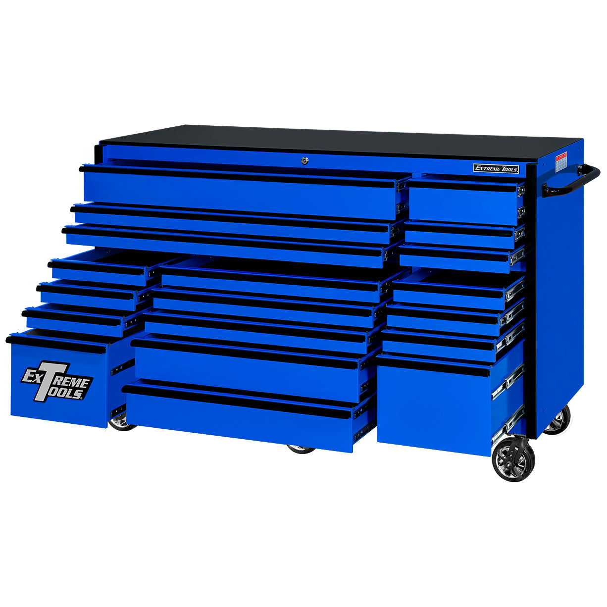 RX Series 72″ 19 Drawers 25″ Deep Roller Cabinet, 150 lbs. Slides