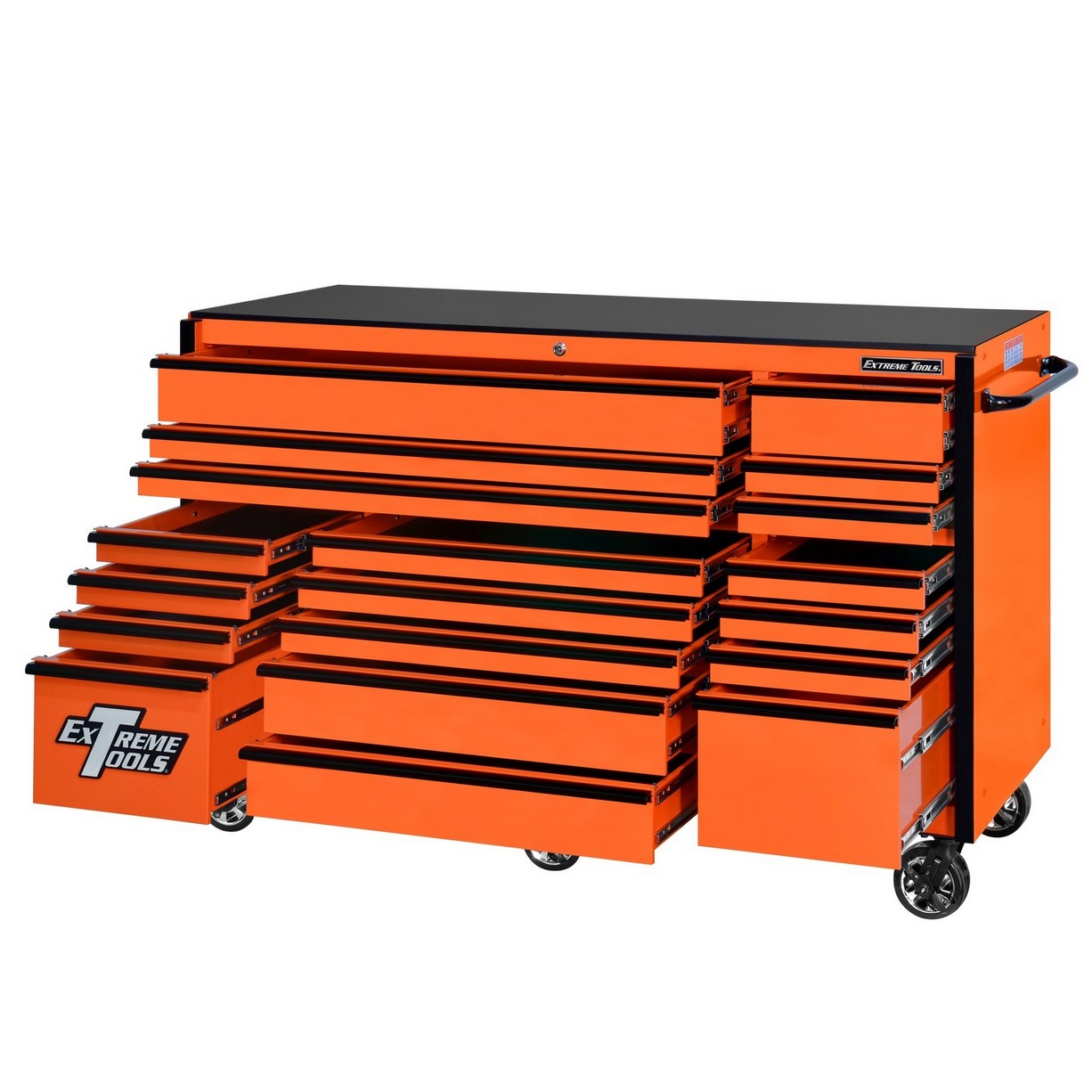 RX Series 72″ 19 Drawers 25″ Deep Roller Cabinet, 150 lbs. Slides