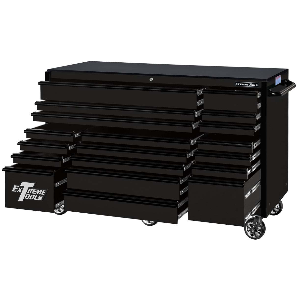 RX Series 72″ 19 Drawers 25″ Deep Roller Cabinet, 150 lbs. Slides