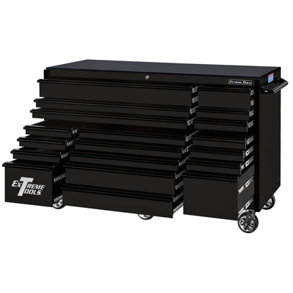 RX Series 72″ 19 Drawers 25″ Deep Roller Cabinet, 150 lbs. Slides
