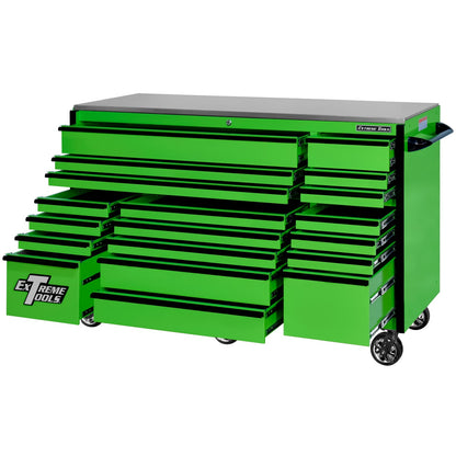 72″ x 30″ Deep, 19 Drawers Triple Bank Roller Cabinet