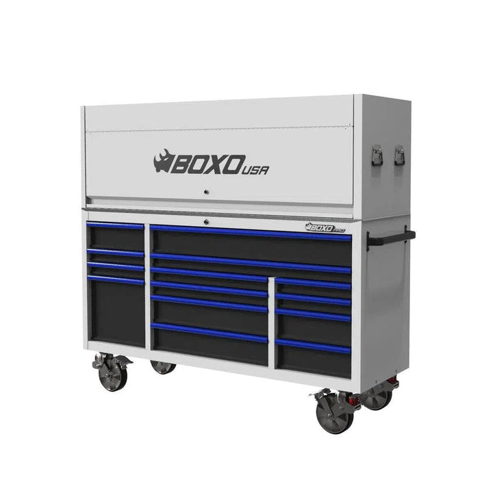 Pro Series | Loaded 72" 14-Drawer Garage Top Rolling Tool Box | White