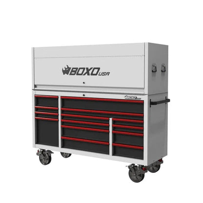 Pro Series | Loaded 72" 14-Drawer Garage Top Rolling Tool Box | White