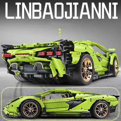 1: 8 Lamborghini Building Block Car Set